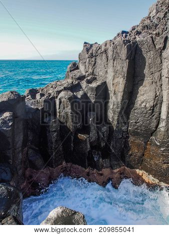 Rocky Coast Of Tenerife At Puerto De Santiago, Tenerife