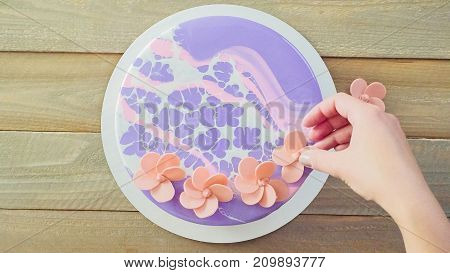 Mousse Cake With Mirror Glaze