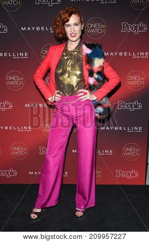 LOS ANGELES - OCT 04:  Breeda Wool arrives for the People's 'One's To Watch' Event on October 4, 2017 in Hollywood, CA
