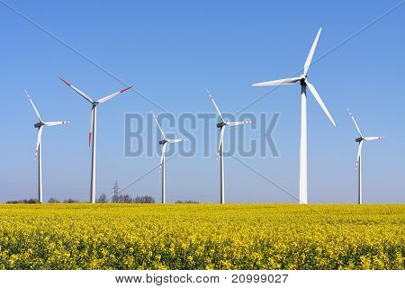 Větrná turbína - zelená a alternativní zdroje energie