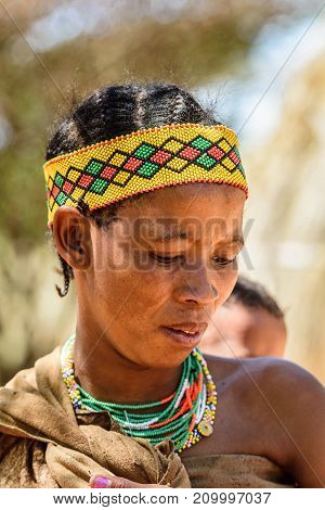Bushman People In Namibia