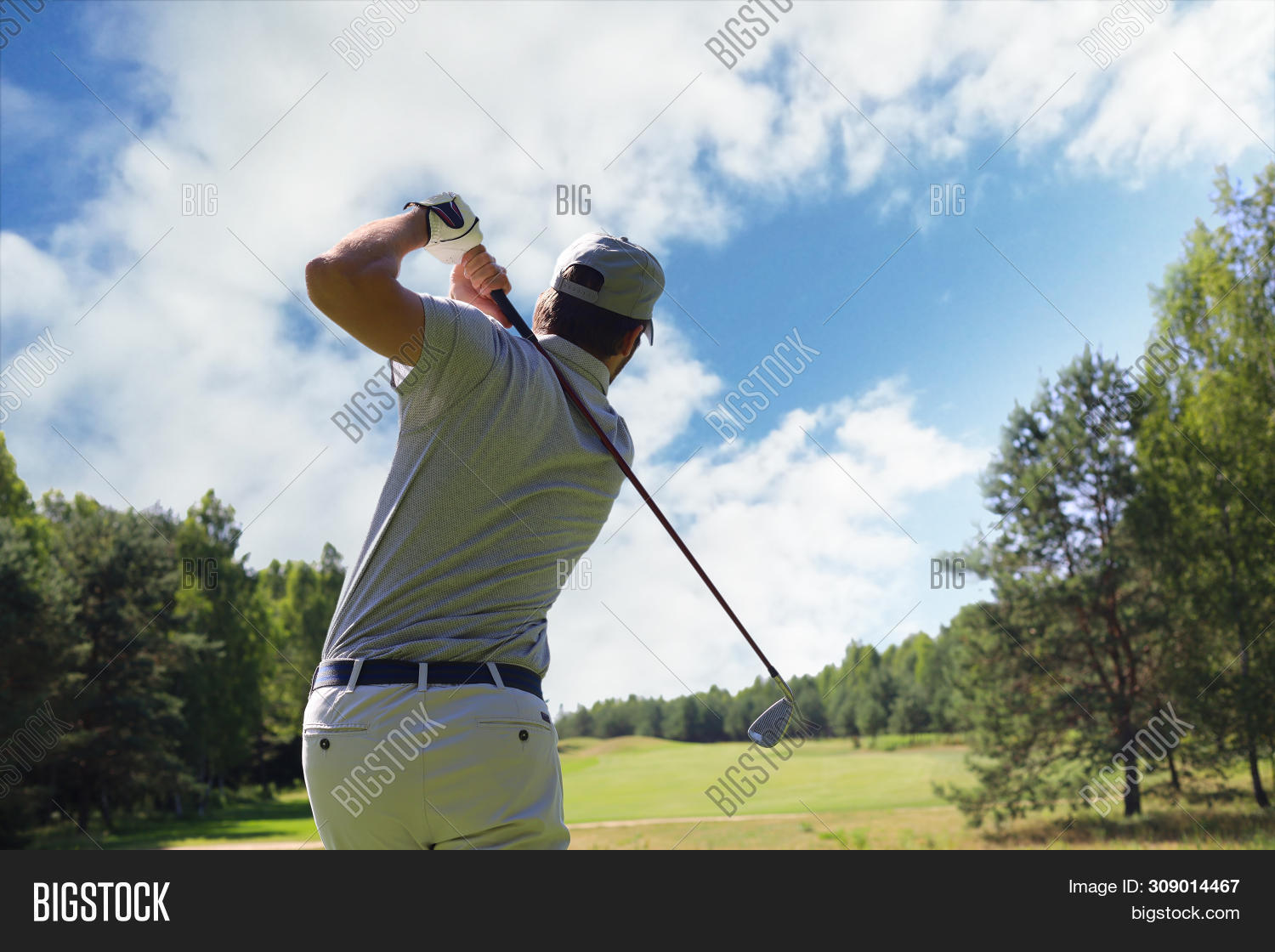 Golfer Hitting Golf Image & Photo (Free Trial) Bigstock