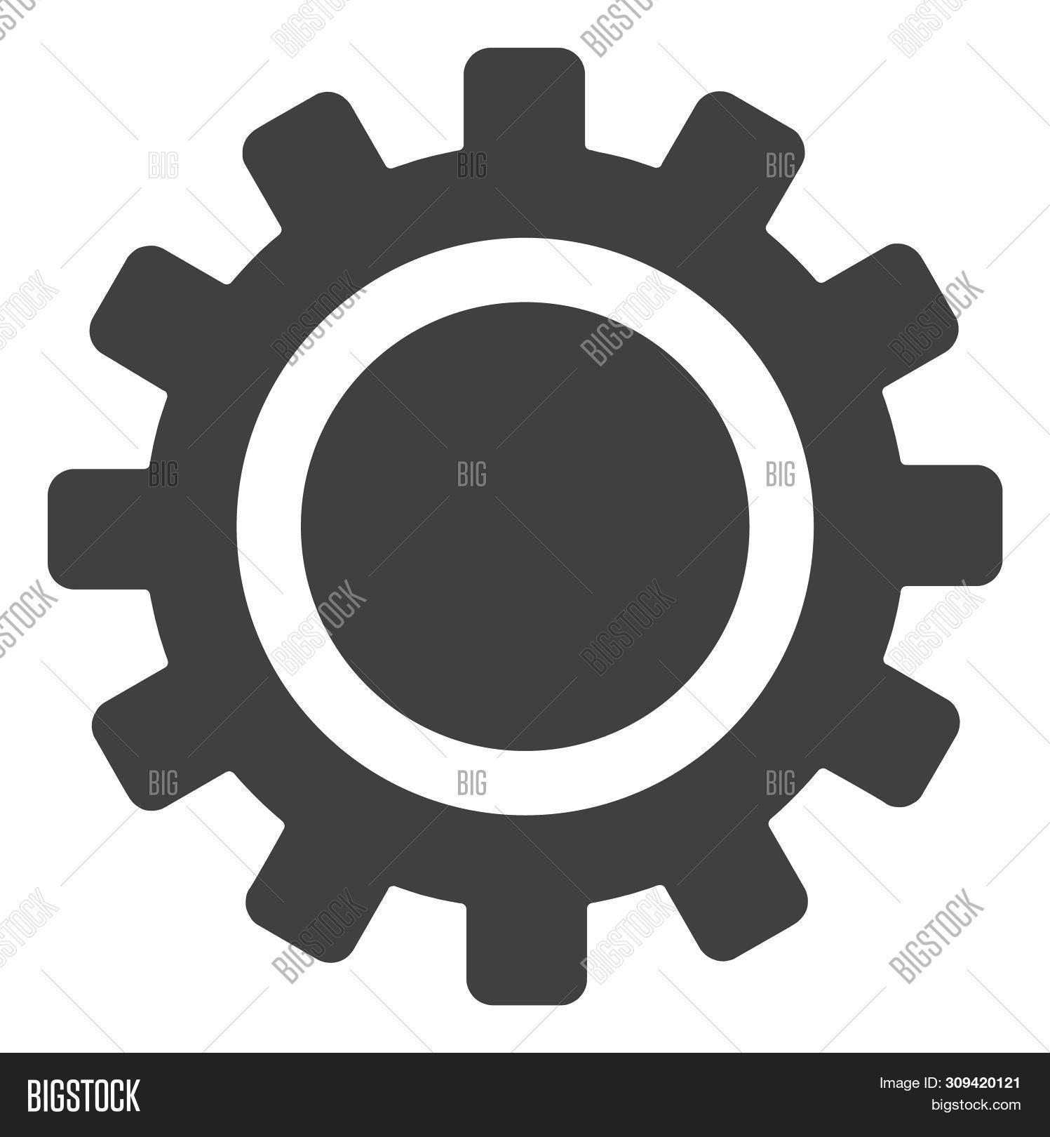 Cog Bitmap Cog Raster Pictogram. Image & Photo (Free Trial) | Bigstock