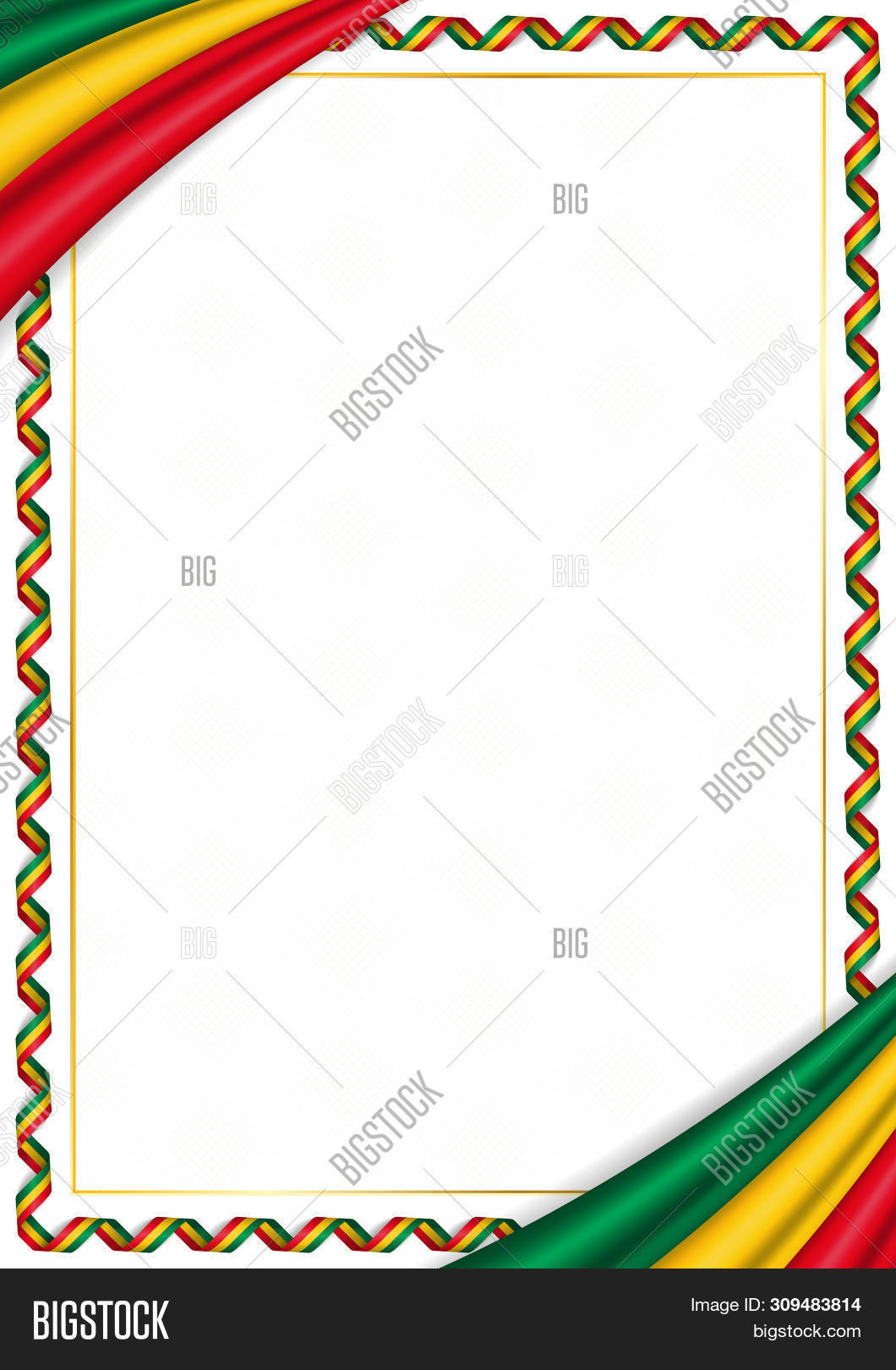 Border Made Benin Vector & Photo (Free Trial) | Bigstock
