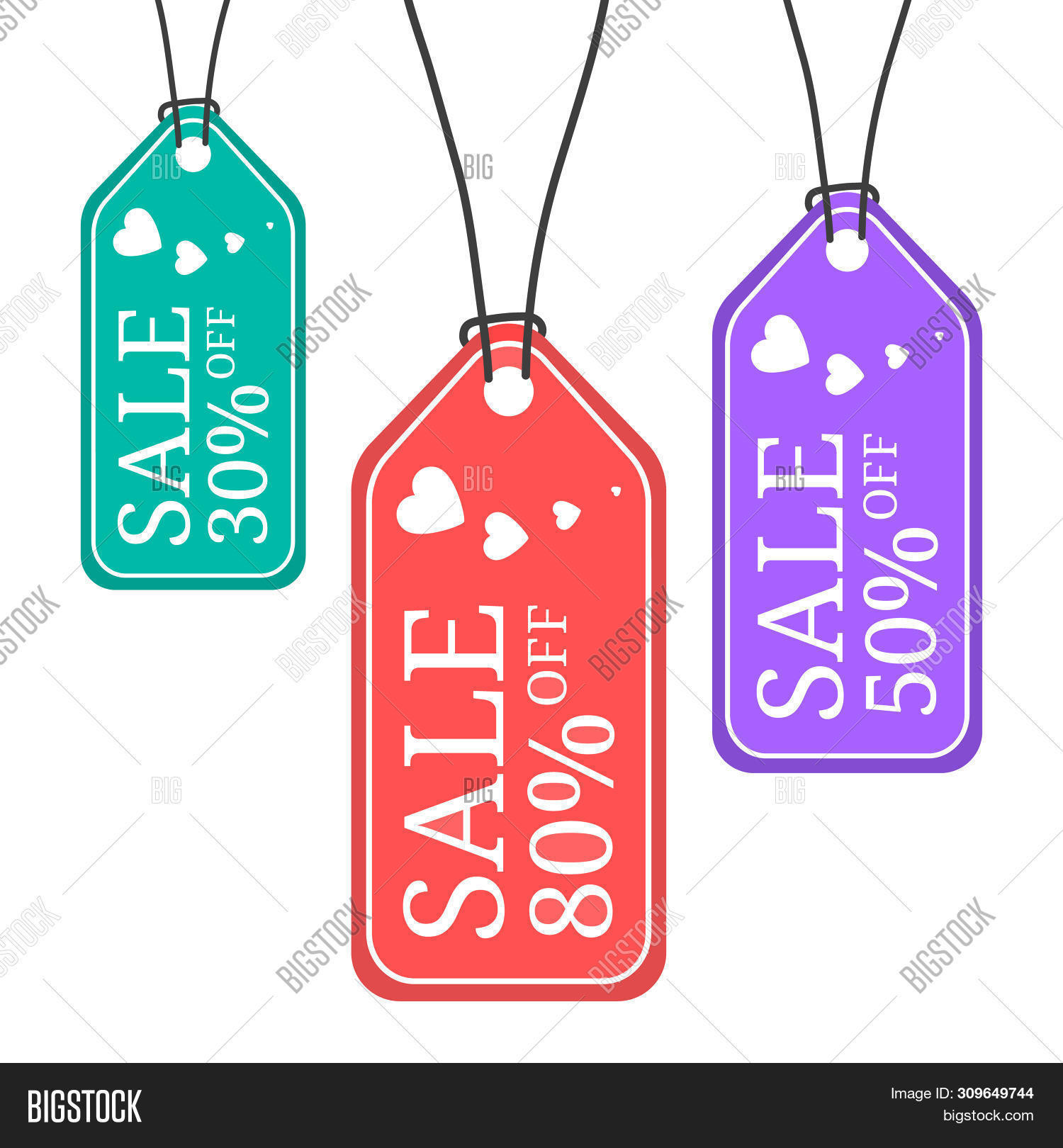 Hanging Colored Image Photo Free Trial Bigstock