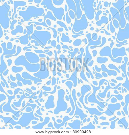 Seamless Pattern With Abstract Spots. Neurography - Vector