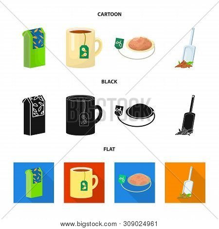 Vector Design Of Healthy And Floral Icon. Set Of Healthy And Gradient Vector Icon For Stock.