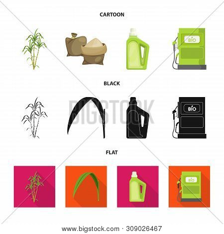 Vector Design Of Farm And Agriculture Sign. Set Of Farm And Technology Stock Symbol For Web.