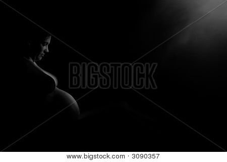 Kunstneriske opfattelse af en gravid kvinde