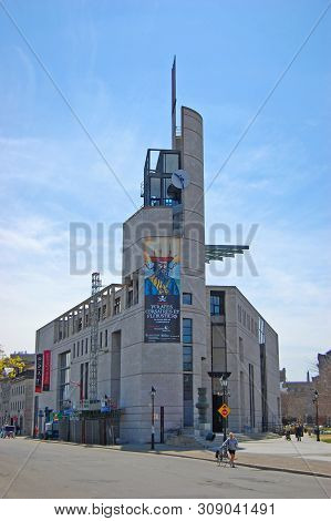 Montreal - May 3, 2009: Pointe A Calliere Museum Aka Museum Of Archaeology And History Is Located In