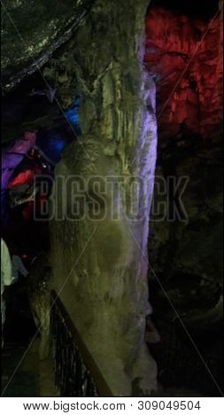 Colorful Borra Caves In The Araku Valley Formed Naturally