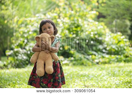 Sad Child With Family Problem,violence Of Parent Is The One Of Divorce In Bad Relation Family.stress