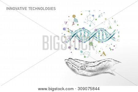 Hand Dna Gene Therapy Vector Photo Free Trial Bigstock