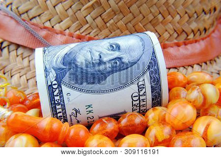 Close Up Currency Of The United States Of America