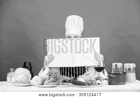Professional Level. Woman Study Culinary. Culinary Expert. Chef Cooking Healthy Food. Cooking Techni