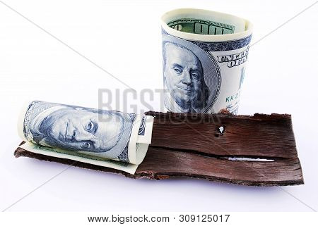 Close Up Currency Of The United States Of America