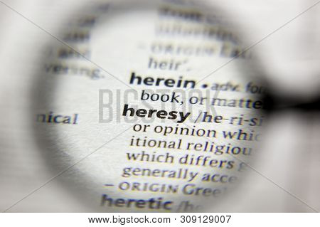 The Word Or Phrase Heresy In A Dictionary