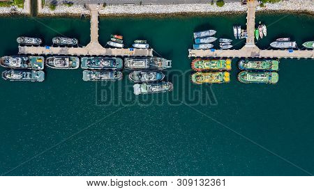 Station Unloading Shipping Cargo Containers Business Import Export Cars And All Products In Thailand
