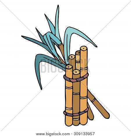 Fair Trade Products, Sugar Cones In Particular, In Doodle Style With A Stroke. Icon For Games And Ap