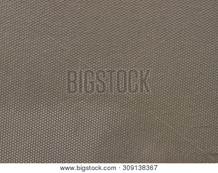 Textures, Patterns And Backgrounds Concept. Industrial Wavy Gray Tinware In Honeycomb Shape