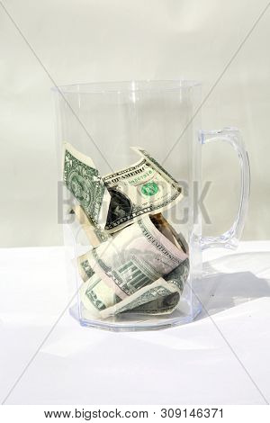 Tip Jar. Beer Mug Tip Jar. Money as gratuity for a job well done. donations. 