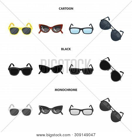 Vector Illustration Of Summer And Beach Logo. Collection Of Summer And Fashion Vector Icon For Stock