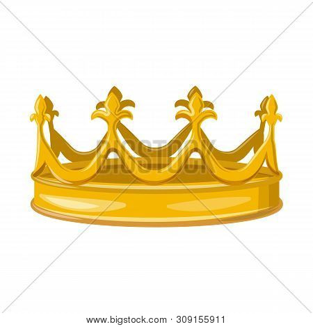 Vector Illustration Of Monarchy And Gold Symbol. Set Of Monarchy And Heraldic Stock Vector Illustrat