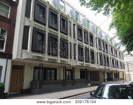 London, Uk - Circa June 2019: Waldron House Brutalist Building In 57-63 Old Street