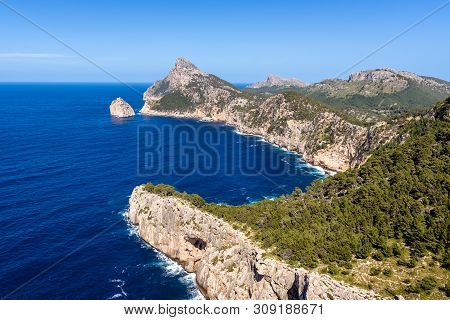 Cap De Formentor - Famous Nature Landmark With Amazing Rocky Coastline On Mallorca, Spain, Mediterra