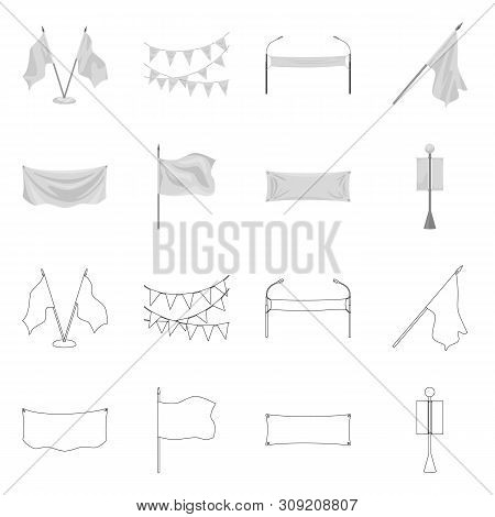 Vector Design Of Texture And Presentation Icon. Set Of Texture And Media Vector Icon For Stock.