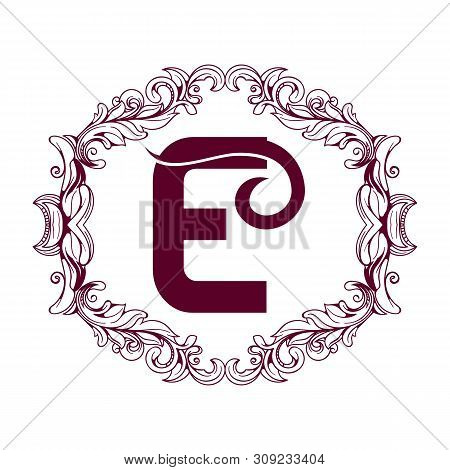 Letter E Emblem Design - Stock Vector Logo Template. Business Card Templates.