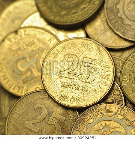 25 Centavos filippino monete