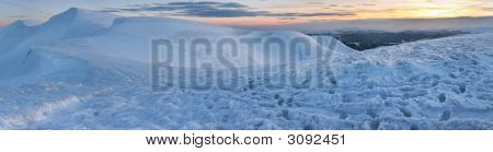 Sunrise bjerg Panorama
