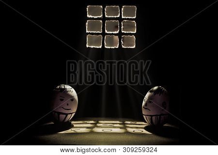 Eggs In Prison, Playing On The Shadows From The Window.