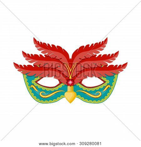 Vector Illustration Of Carnival And Theatrical Logo. Collection Of Carnival And Mystery Stock Vector
