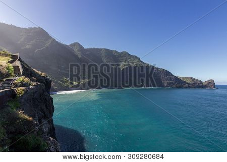 Views From Miradouro Do Guindaste In Madeira (portugal)
