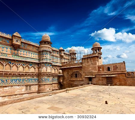 Mughal Architektur - Gwalior Fort. Gwalior, Madhya Pradesh, Indien