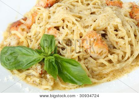 Pesto és garnélarák Vértes tagliolini
