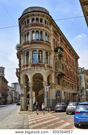 Turin,italy. In The Historic Center, Via Pietro Micca