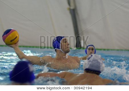헝가리 국립 챔피언에 행동에 KAPOSVAR, 헝가리-3 월 7 일: Norbert Hosnyanszky (블루 5)