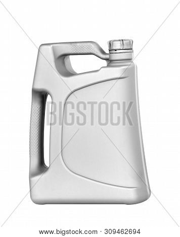 Engine Oil Canister Isolated On White Background