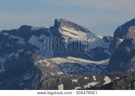 Peaks Of The Wendenstoecke Mountain Range, Switzerland.