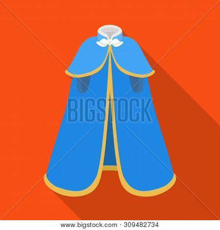 Vector Design Of Cape And Nobleman Icon. Set Of Cape And Man Stock Symbol For Web.