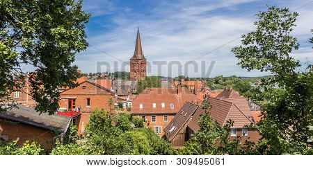 Panorama Of The Historic City Plon, Germany