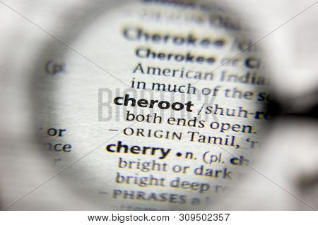 The Word Or Phrase Cheroot In A Dictionary