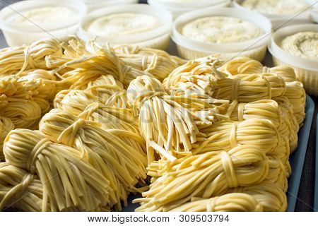 Cheese Production, Chechil Cheese, Dairy Product, Factory