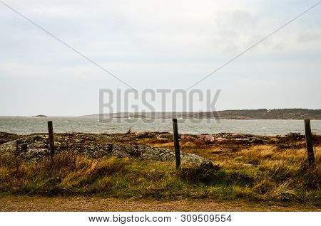 Waterscape Of Rough Landscape In Southern Sweden