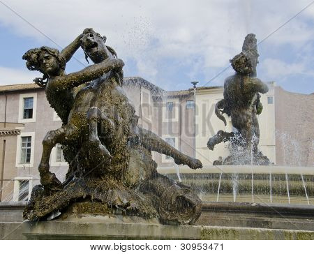 Fontana Delle Naiadi In Rome, Italië
