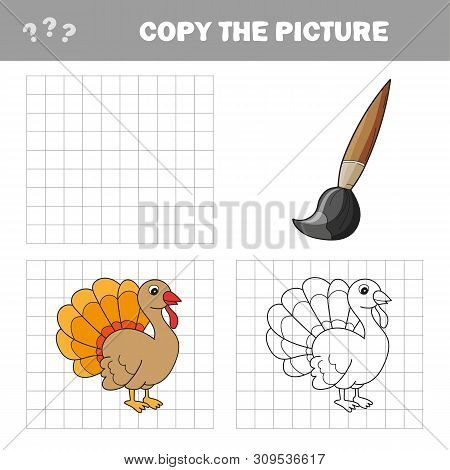 Copy The Picture, The Simple Educational Game For Preschool Children Education With Easy Gaming Leve