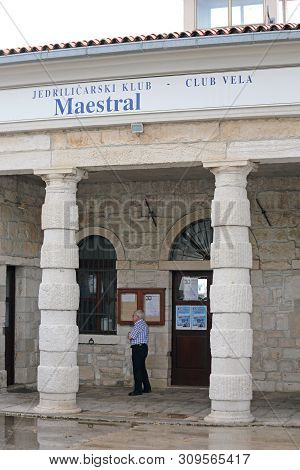 Rovinj, Croatia - October 15, 2014: Sailing Club Vela Maestral In Rovinj, Croatia.